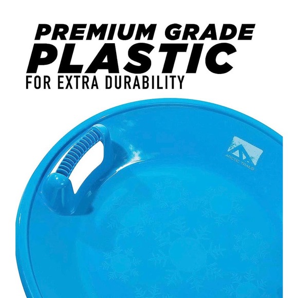 Franklin Sports Kids Toboggan Sled Arctic Trails Snow Saucer Winter Fun MSRP $44 - Picture 4 of 6